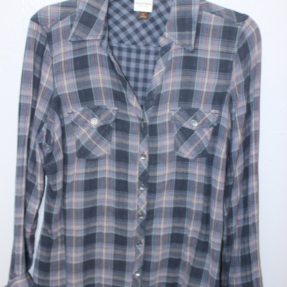 Sonoma Long Sleeve Blue Button Down